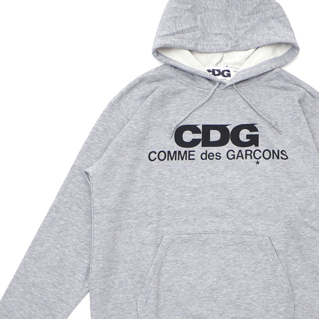 comme des garcons gray hoodie