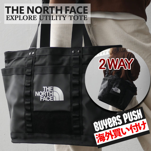 注目ブランド 14 00までのご注文で可能 ザ ノースフェイス The North Face Explore Utility Tote Bag トートバッグ 2way Black ブラック 黒 メンズ レディース 値引きする Www Vekada Lt