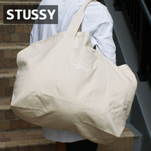 【STUSSY】★トートバッグ★ CANVAS EXTRA LARGE TOTE BAG Canvas Extra Large Tote – Natural | Accessories | Stüssy