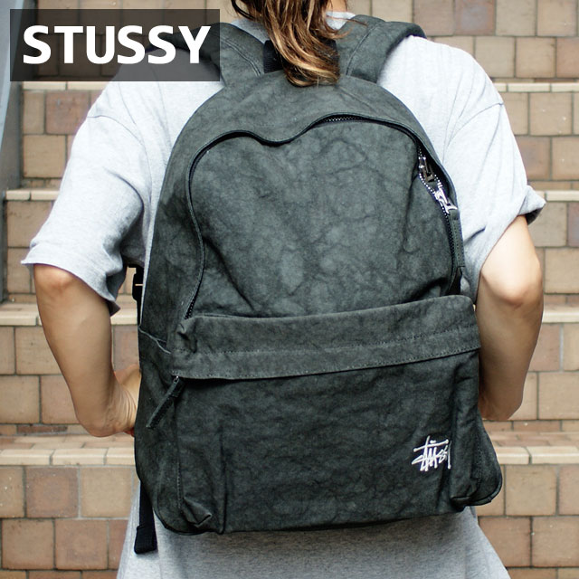 Stussy ショルダーバッグ ブラック リュック バッグ ストゥーシー 黒 STUSSY (ステューシー) STOCK BACKPACK 133018 メンズ バック