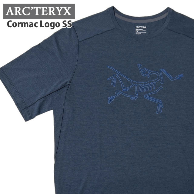 【ARC'TERYX】コーマック ロゴ Tシャツ ★ 半そで ポリエステル ARC'TERYX アークテリクス コーマックロゴSS メンズ 半袖Tシャツ