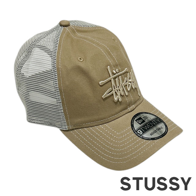 Stussy 9TWENTY トラッカーキャップ STUSSY x NEW ERA] 9TWENTY BASIC TRUCKER 男女兼用 (STUSSY/キャップ