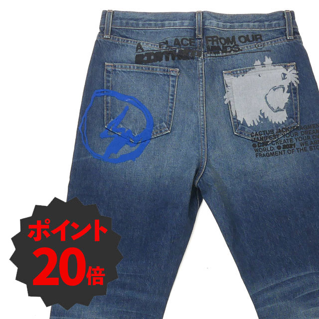 cactus jack fragment ペインター パンツ travis Travis Scott CACTUS JACK × Fragment Design FOR FRAGMENT
