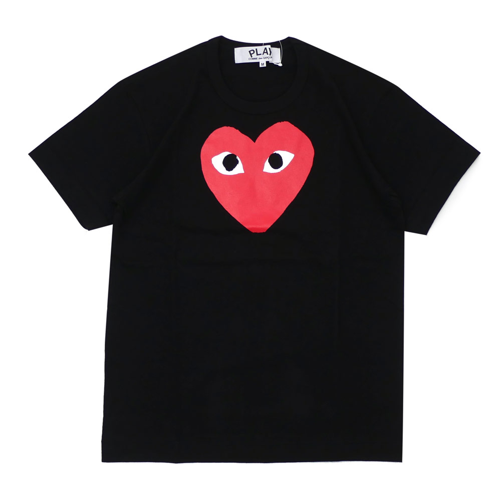 cdg big heart t shirt