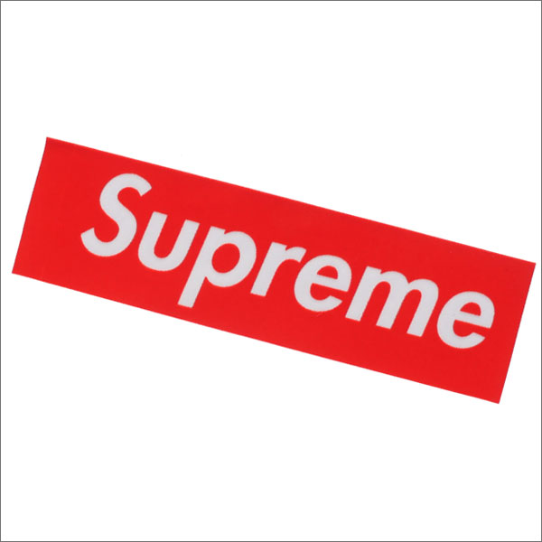   f f f f f SUPREME Flockin Box Logo Sticker f ff f RED 