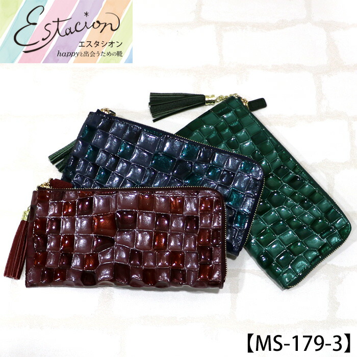 【送料無料】Estacion~エスタシオン~・ステンドグラス風デザイン本革長財布【ms-179-3】|Estacion エスタシオン公式ストア