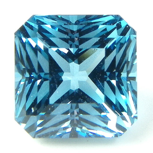 ブルートパーズ　デザインカット　6.51ct｜EsteeGrace