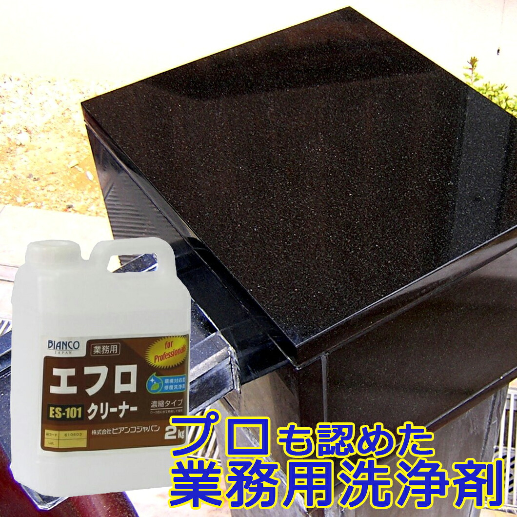 エフロクリーナー 2kg（ポリ容器入り）ES-101 ビアンコジャパン 業務用 エフロ除去剤 タイル レンガ アク対策 目地 白華 ベランダ 外壁 クリーナー 外壁タイル 壁タイル 洗剤 大掃除