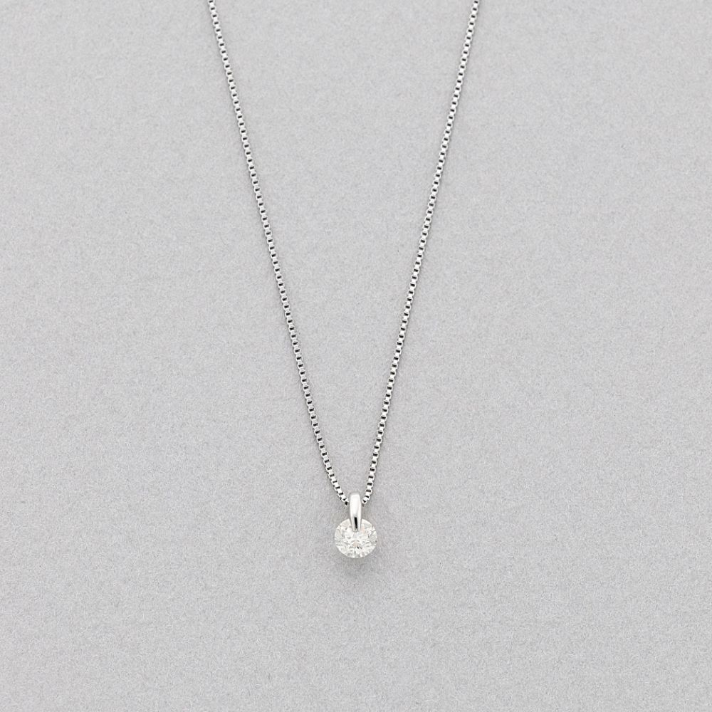 ESTELLE ホースシュー ダイヤモンド　シルバーネックレス　プラチナ ESTELLE ホースシュー ダイヤモンド シルバーネックレス