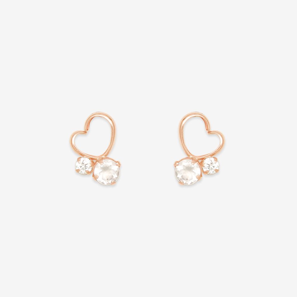 【5％OFFクーポン! 4/18 0:00-4/21 9:59迄】 ピアス レディース ローズクォーツ K10 ピンクゴールド 10k 10金 【 ESTELLE エステール 】 母の日 プレゼント 贈り物 ギフト 20代 30代 40代 50代 60代 ジュエリー