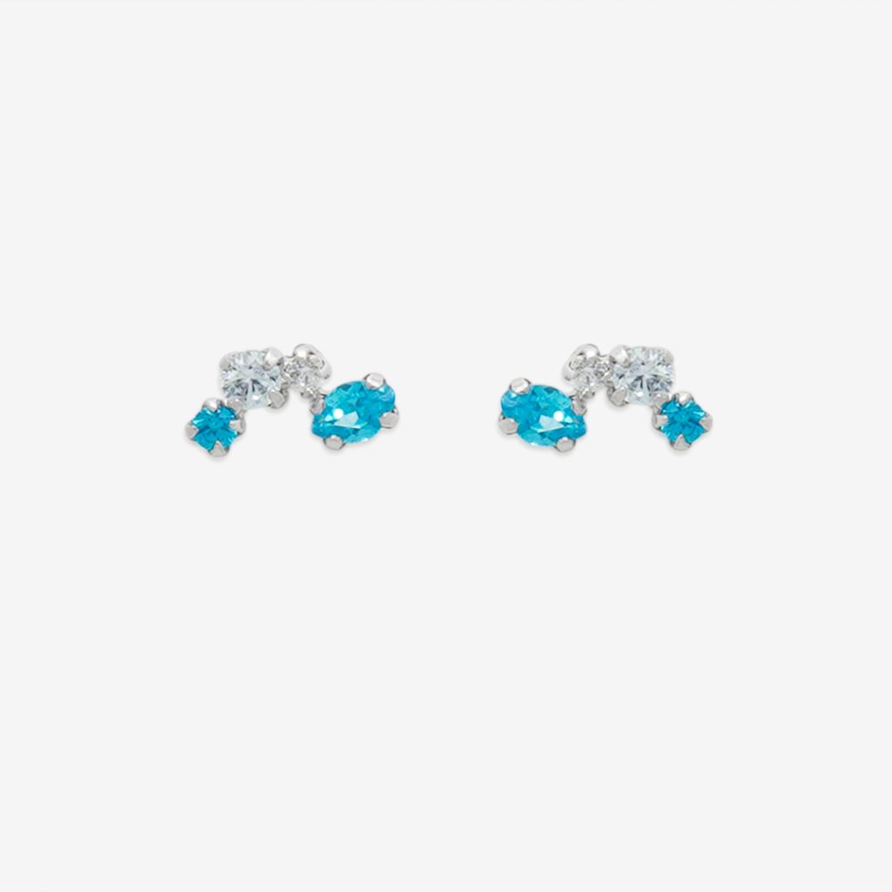 【5％OFFクーポン! 4/18 0:00-4/21 9:59迄】 ピアス レディース キュービックジルコニア K10 ホワイトゴールド 10k 10金 【 ESTELLE エステール 】 母の日 プレゼント 贈り物 ギフト 20代 30代 40代 50代 60代 ジュエリー