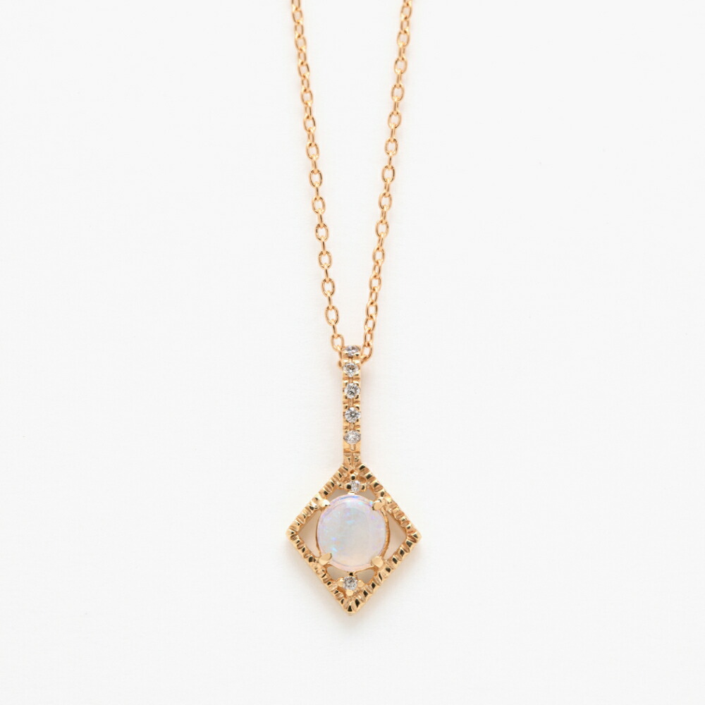 【 Colors Collection 】【 ESTELLE エステール 】 ネックレス レディース オパール K18 イエローゴールド 18k 18金 10月誕生石 0452-7177-0019 プレゼント 贈り物 ギフト 20代 30代 40代 50代 60代 ジュエリー