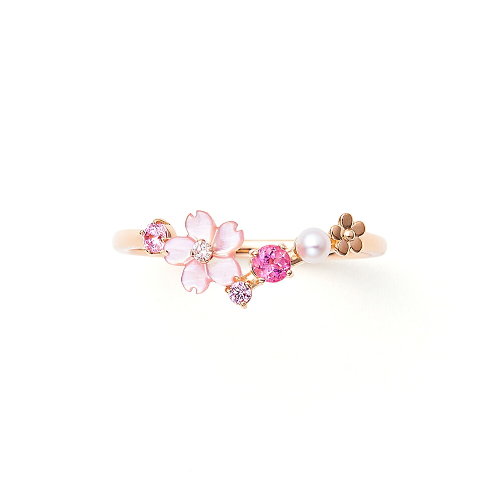 2026 Spring Collection リング 指輪 レディース ダイヤモンド サクラ 4月誕生花 K10 ピンクゴールド 10k 10金 花 フラワー 【 BLOOM ブルーム 】 プレゼント 贈り物 ギフト 20代 30代 40代 50代 60代 ジュエリー 27,170円