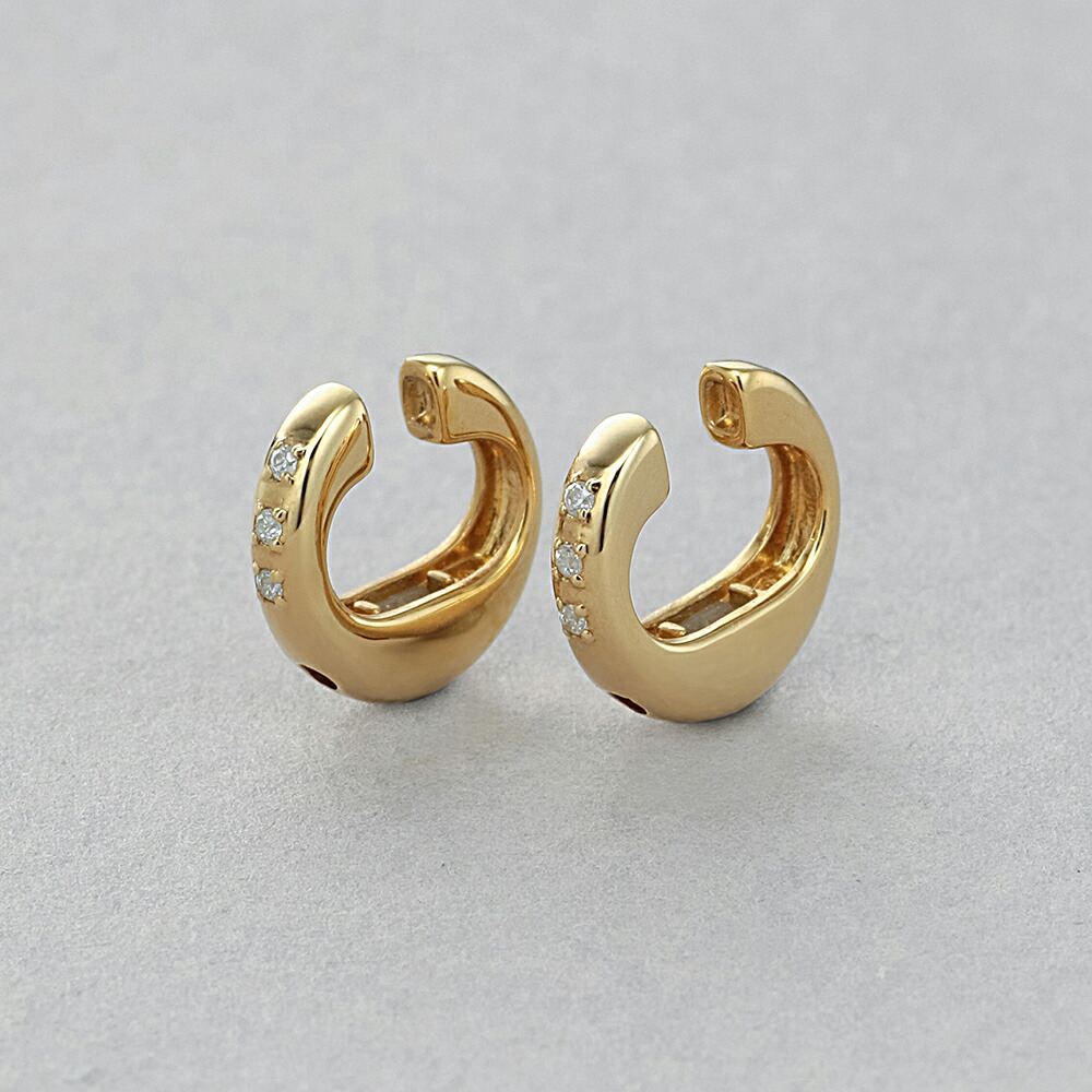 イヤーカフ レディース キュービックジルコニア シルバー イエローゴールドメッキ ジュエリー ブランド プレゼント 贈り物 ギフト ご褒美 代 30 代 40代 50代 60代 21年秋冬新作