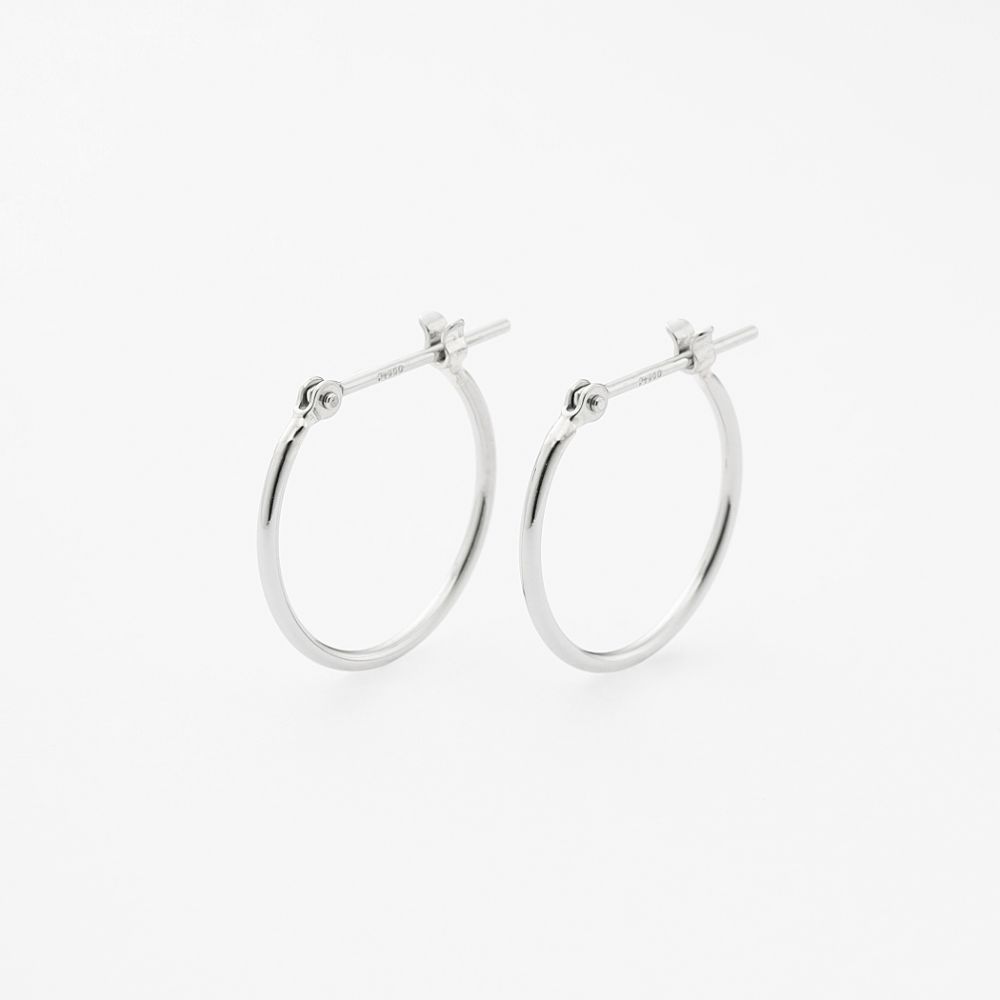 ピアス レディース プラチナ フープピアス 【 ESTELLE エステール 】 プレゼント 贈り物 ギフト 20代 30代 40代 50代 60代 ジュエリー｜BLOOM ONLINE STORE 店