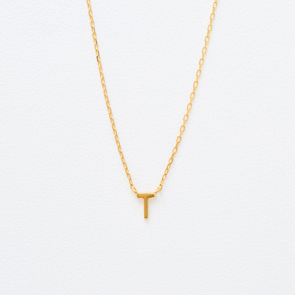 ネックレス レディース K18 イエローゴールド 18k 18金 イニシャル T 【 ESTELLE エステール 】 母の日 プレゼント 贈り物 ギフト 20代 30代 40代 50代 60代 ジュエリー 23,100円