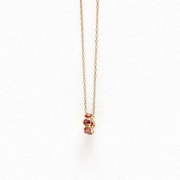 【5％OFFクーポン! 4/18 0:00-4/21 9:59迄】 ネックレス レディース ガーネット K10 イエローゴールド 10k 10金 【 BLOOM ブルーム 】 母の日 プレゼント 贈り物 ギフト 20代 30代 40代 50代 60代 ジュエリー