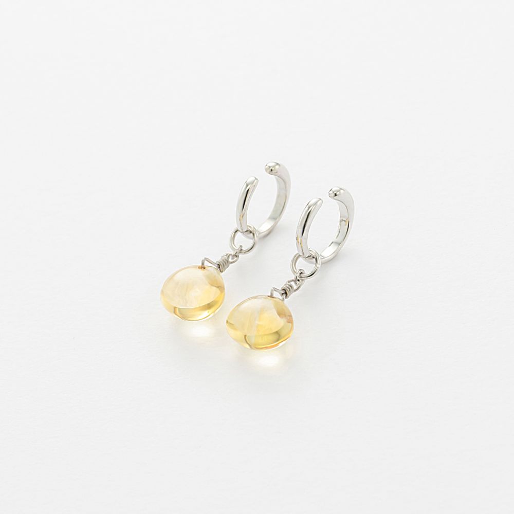 【数量限定SALE 50％OFF】 【 WEB限定 】 イヤリング レディース シトリン シルバー 【 ESTELLE エステール 】 プレゼント 贈り物 ギフト 20代 30代 40代 50代 60代 ジュエリー