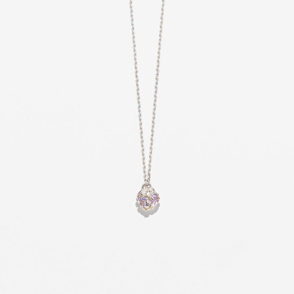 ネックレス レディース キュービックジルコニア K10 ホワイトゴールド 10k 10金 【 BLOOM ブルーム 】 プレゼント 贈り物 ギフト 20代 30代 40代 50代 60代 ジュエリー