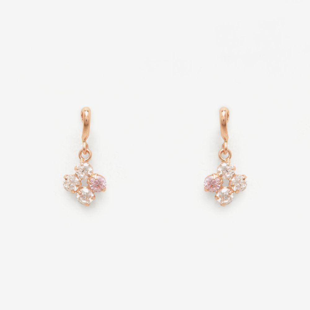 【5％OFFクーポン! 4/18 0:00-4/21 9:59迄】 ピアス レディース キュービックジルコニア K10 ピンクゴールド 10k 10金 【 BLOOM ブルーム 】 母の日 プレゼント 贈り物 ギフト 20代 30代 40代 50代 60代 ジュエリー