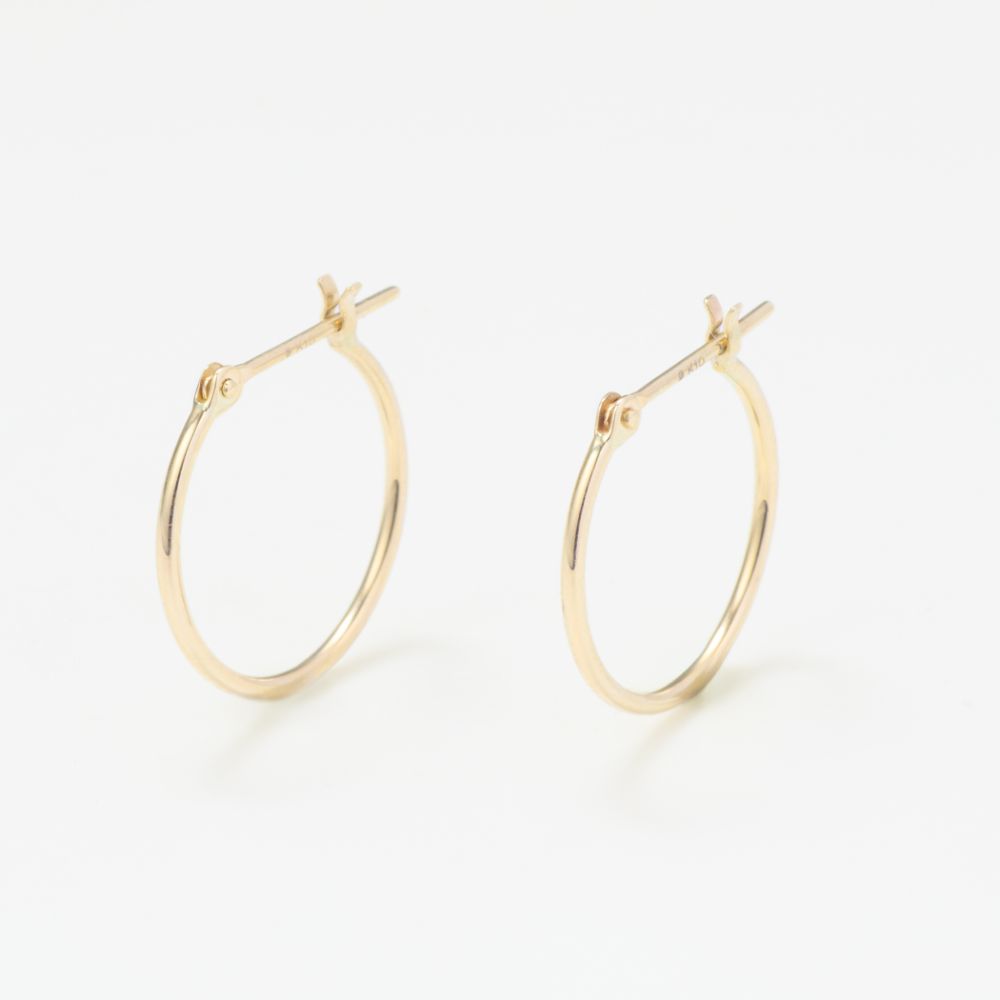 楽天市場】ピアス レディース K10 イエローゴールド 10k 10金 フープ