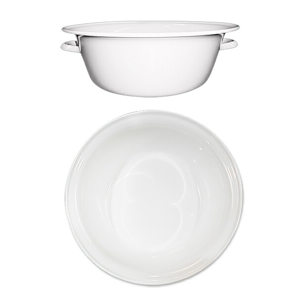 フットバス 野田琺瑯 ホーロー製 たらい 40cm TA-40 日本製 取っ手付き