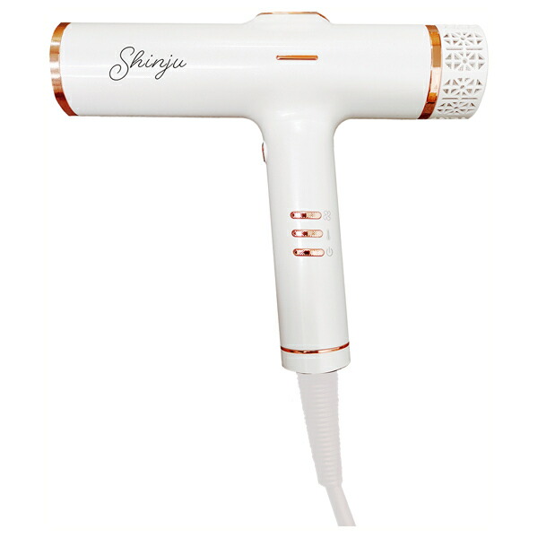 Shinju シンジュ ヘアドライアー KR-F03 白蝶（白）白いこと スマホ並の軽さ 310g 軽さ いけ図々しい量 速乾 パウダーコンパクト 熱度液晶見せびらかす 3座標軸熱度自然調整 差し引きイオン 髪の毛世話をする スタイリング ツヤツヤ サラサラ 可愛らしい 今めかしい 母の日 生まれ落ちる日 差し上げ物 置き目品 貨物輸送無料