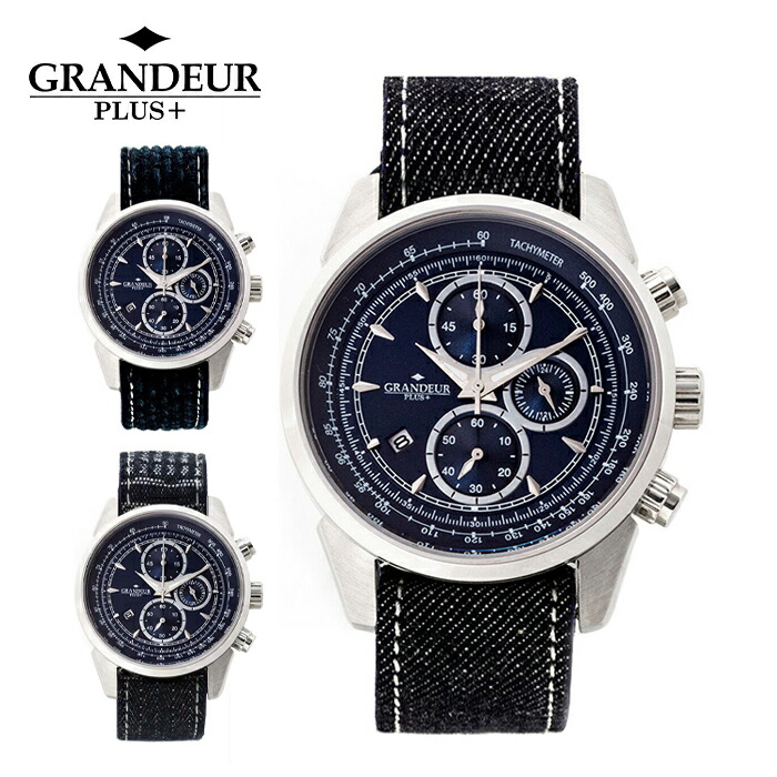 GRANDEUR PLUS GRP013 腕時計 ブラック×グリーン GRANDEUR PLUS GRP013 腕時計 ブラック×グリーン