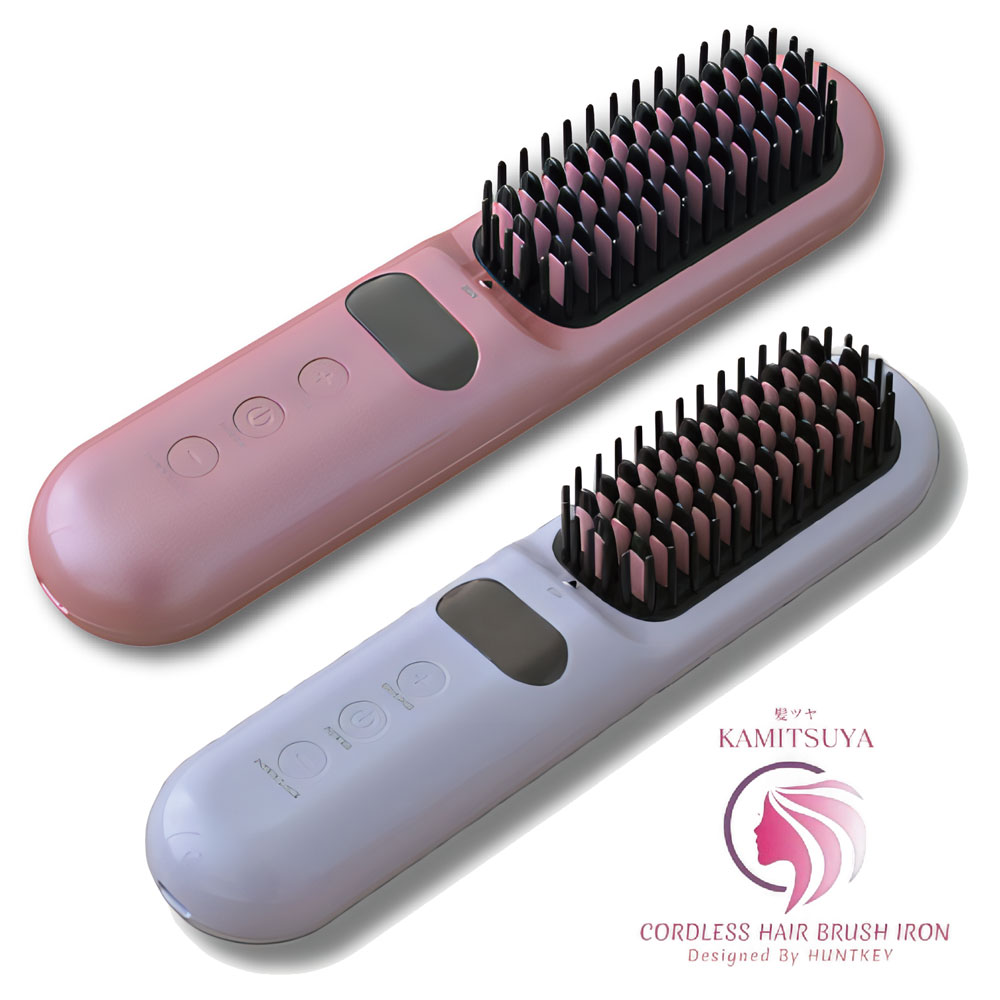 楽天市場】トキ 髪ツヤ コードレスブラシアイロン ピンクゴールド
