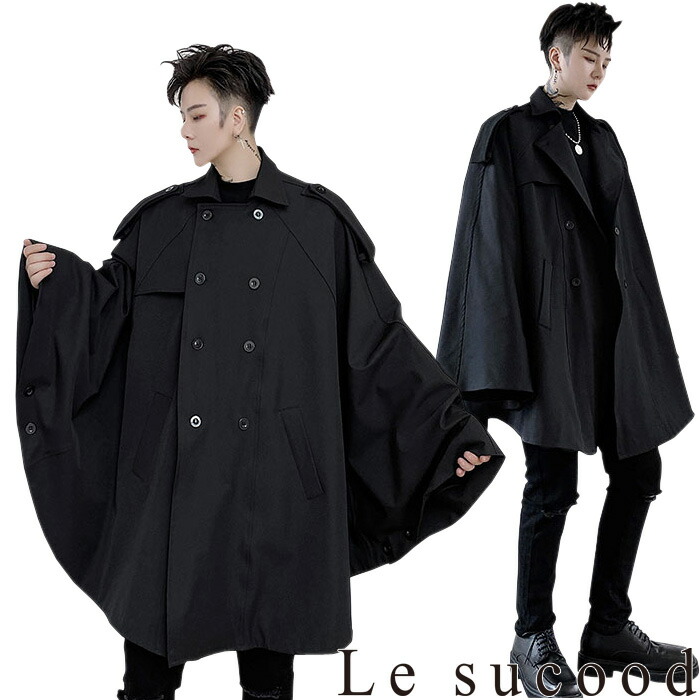 楽天市場】【Le sucood】2wayロングケープコート トレンチコート 楽天市場】【Le sucood】2wayロングケープコート トレンチコート