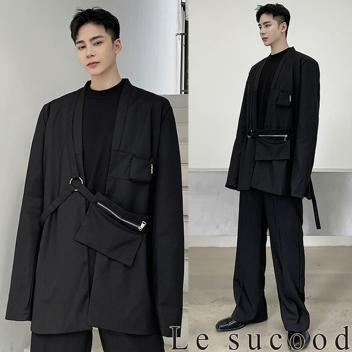 楽天市場】【Le sucood】重ね着風アシメショートジャケット