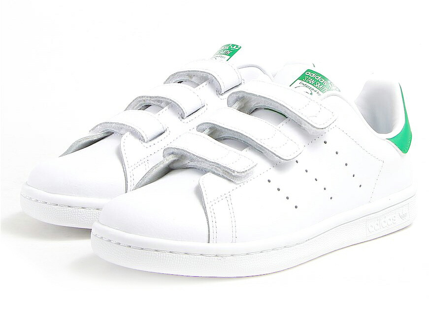 ADIDAS ORIGINALS STAN SMITH CF C アディダス スタン スミス CF C 白緑 キッズサイズ