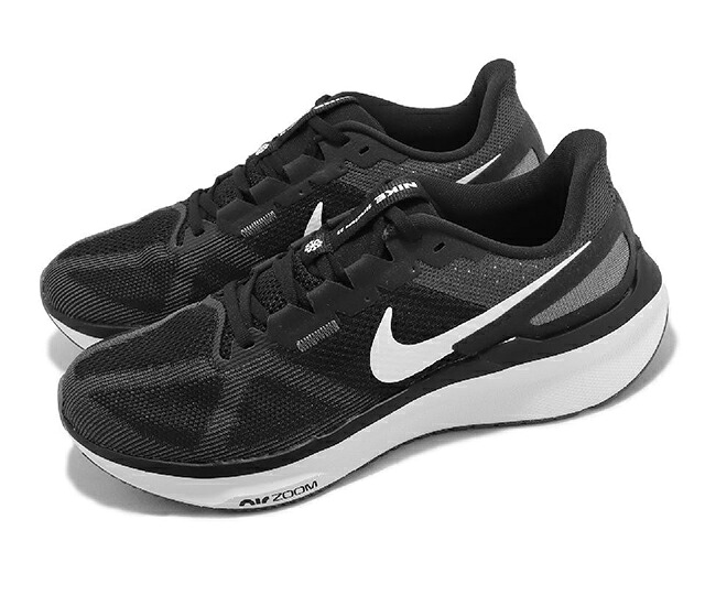 NIKE AIR ZOOM STRUCTURE 25 ナイキ メンズランニングシューズ BLACK 23-10-S#70 15,246円