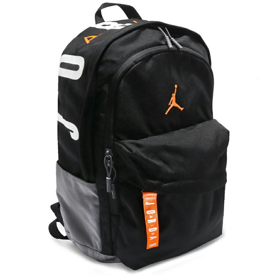 NIKE JORDAN AIR PATROL エア 黒灰オレンジ BACKPACKナイキ バック ...