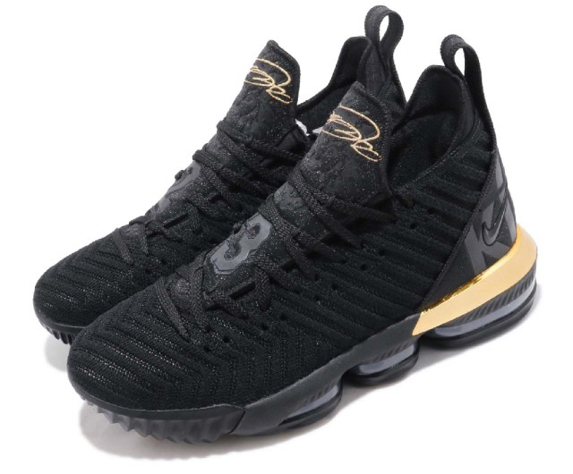 lebron xvi black and gold