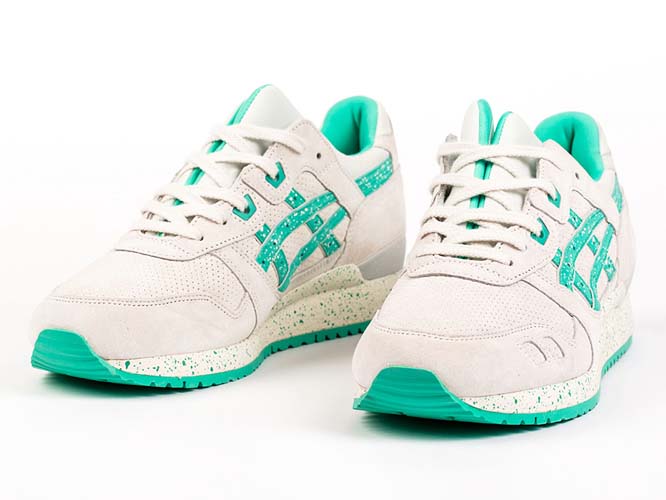 ASICS TIGER GEL-LYTE IIILILY WHITE/AQUA GREENアシックス 先だつもの点火装置3 白アクアグリーン
