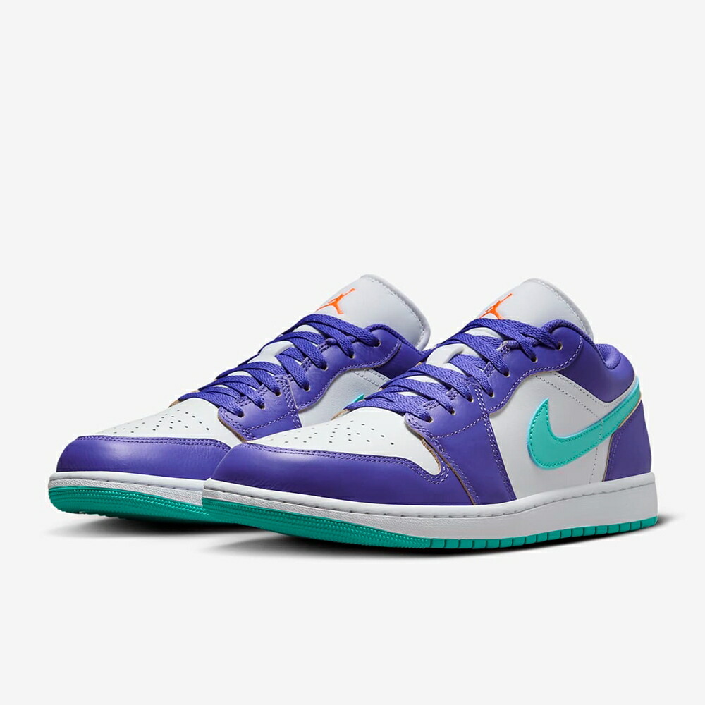 ナイキ NIKE AIR JORDAN 1 LOW SEエアジョーダン1 ロー Hornets ホーネッツPsychic Purple/Hyper Jade/White/Cone 24-09-S#70