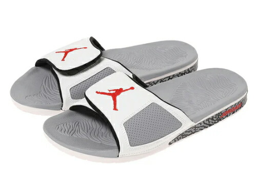 NIKE JORDAN HYDRO III RETRO ナイキ ジョーダン ハイドロ 3 サミットホワイト/ファイアレッド WHITE/GRAY