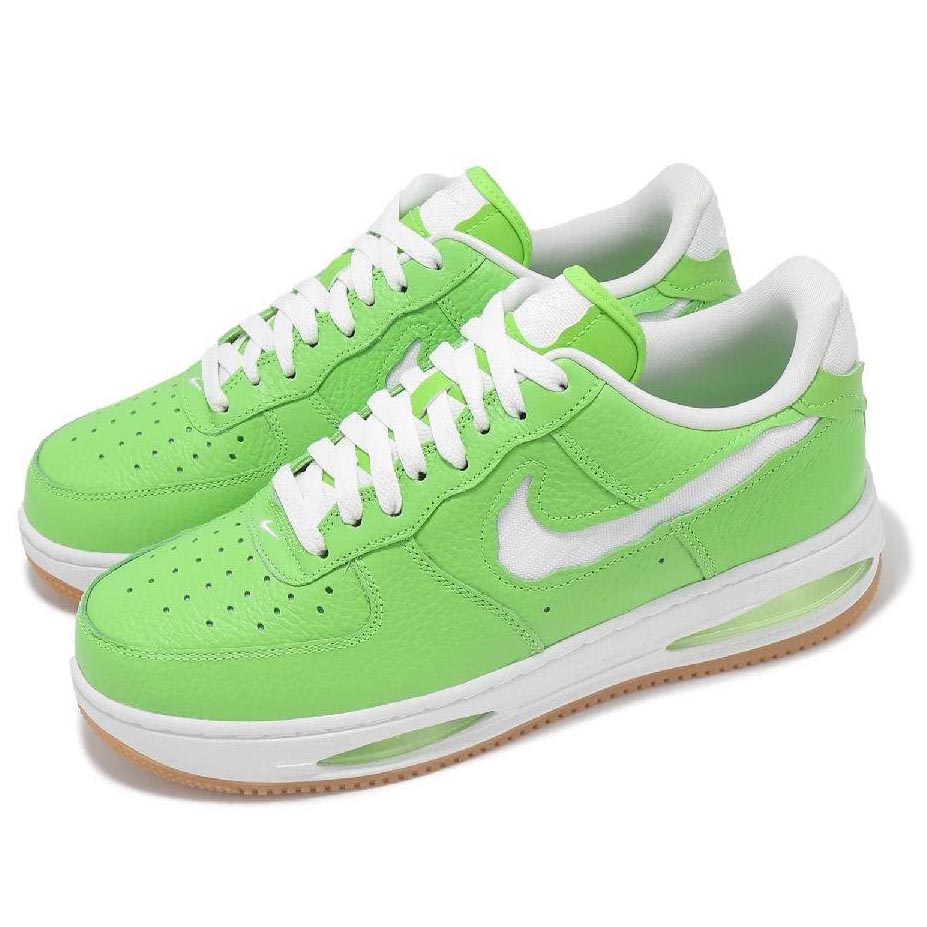 ナイキ NIKE AIR FORCE 1 LOW EVO エア湖 フォース 1 置き目 エヴォアクション 緑であること/ライトレモンツイスト/チュインガム黄色/白いこと 24-09-S#80