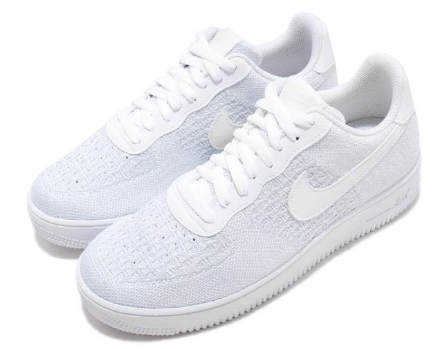 white nike air force 1 flyknit 2.0
