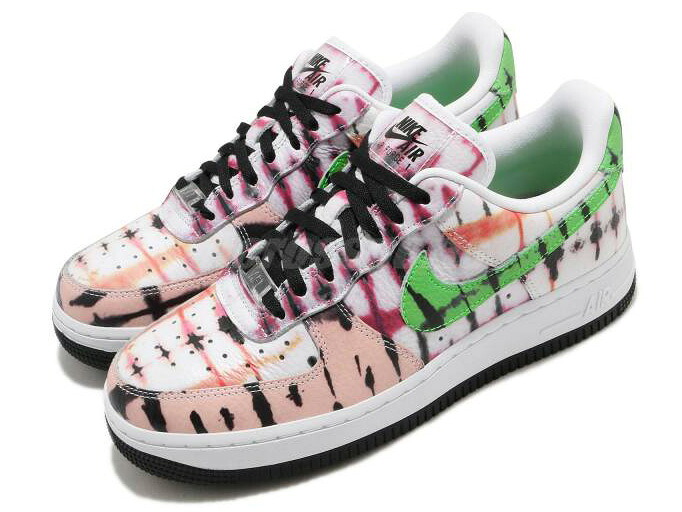 NIKE WMNS AIR FORCE 1 07 QS ナイキ ウィメンズ エア フォース 1 '07 QS 【TIE-DYE】【タイダイ】Washed Coral/Green Strike