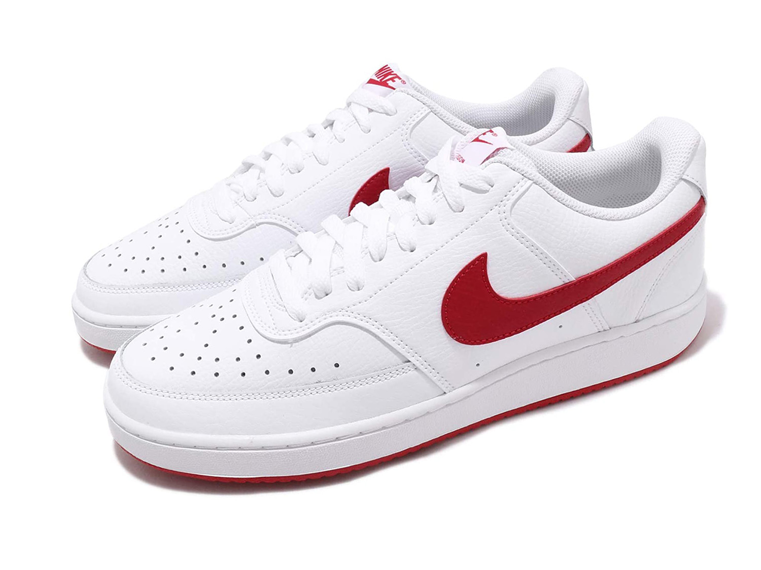 nike court vision low white red