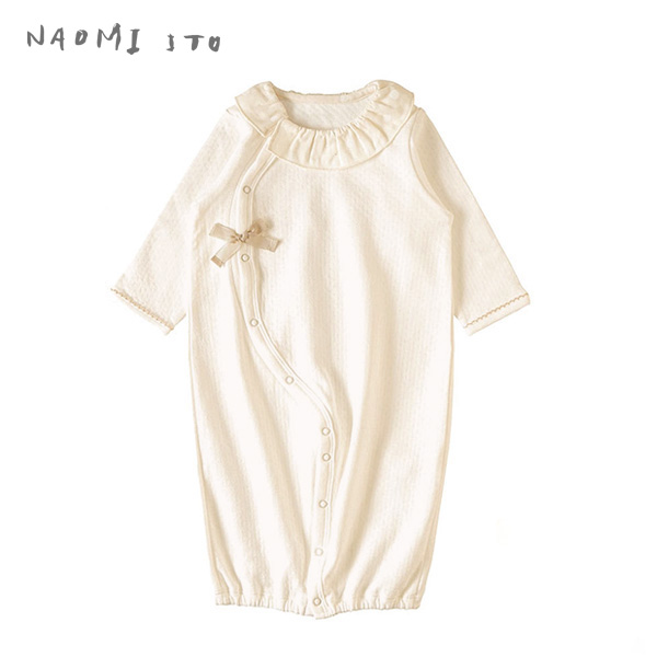 ナオミイトウ NAOMI ITO 2wayドレス オフホワイト (わたげ) 【ベビードレス】【セレモニードレス】【ベビー ウェア】【2way】【ベビー服】【ギフト】【出産祝い】【日本製】【Made in Japan】【2019spr03】【即納】