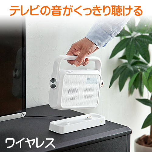 楽天市場】拡声器 ワイヤレス 20W 無線マイク 2本付き AC電源 電池