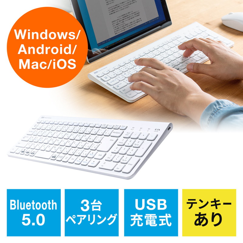 楽天市場】【訳あり 新品】ワイヤレスキーボード コンパクト スリム パンタグラフ テンキー付き ブラック SKB-WL31BK サンワサプライ ※箱に キズ、汚れあり : イーサプライ 楽天市場店