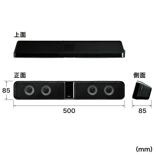 【楽天市場】サウンドバースピーカー 液晶テレビ パソコン用 MMSPSBA2N サンワサプライ：イーサプライ 楽天市場店