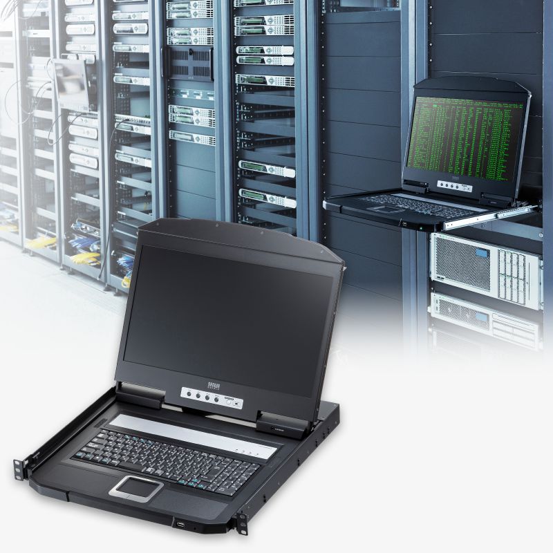 【最大1500円OFFクーポン配布中】コンソールドロワー KVMコンソールドロワー ラックマウント型 1U ロングレール 18.5インチワイドモニター USB/VGA 最大1920&times;1200 SW-KVMVDR サンワサプライ｜イーサプライ　店