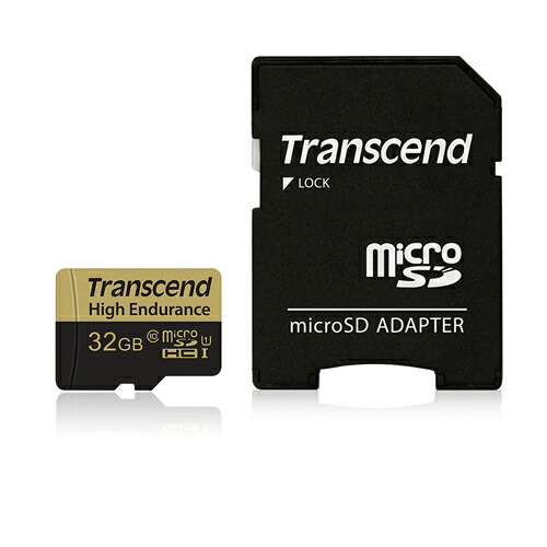 【最大2000円OFFクーポン配布中】Transcend microSDHCカード 32GB Class10 高耐久 ドライブレコーダー向け SDカード変換アダプタ付 TS32GUSDHC10V【ネコポス対応】