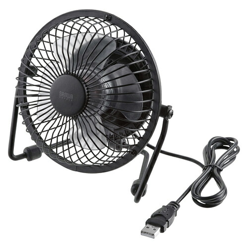 訳あり 新品 USB扇風機 卓上 角度調節 人気の雑貨がズラリ USB電源 汚れあり ※箱にキズ サンワサプライ 55％以上節約 USB-TOY64N ブラック