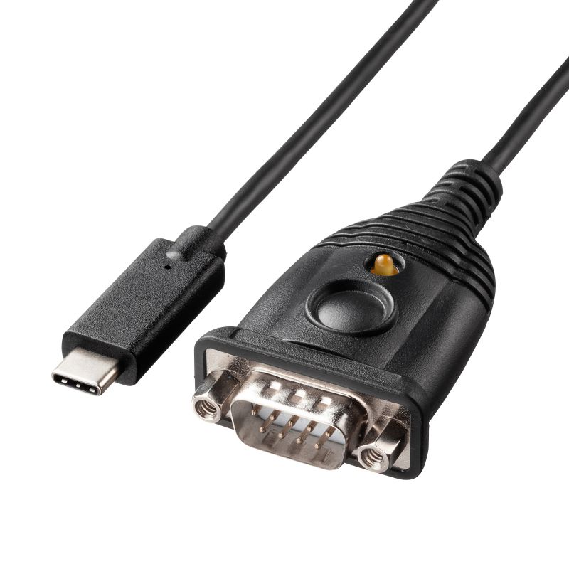 USB Type-C - RS232C変換ケーブル 40cm USB Type-C - RS232Cコンバータ ブラック USB-CVRS9HC サンワサプライ